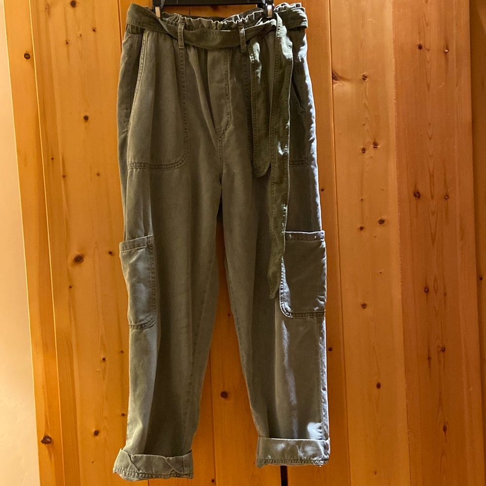 Bella Dahl Army Cargo Tencel Pull-On Pant Size Medium
